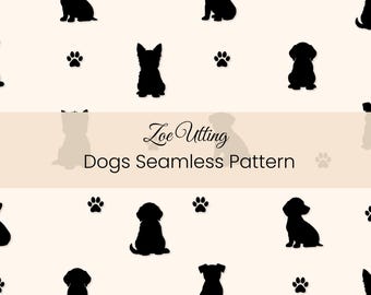 Modello senza cuciture di cani PNG Download digitale istantaneo Uso commerciale