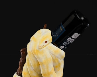 Ball Python Wine Holder Bust (not painted)