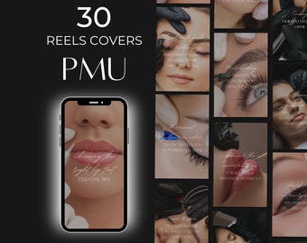 Pmu reels cover template | pmu ig templates | pmu instagram reels template | pmu tech canva | permanent makeup instagram | pmu artist insta