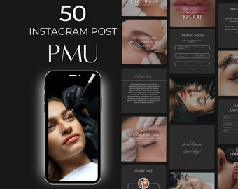Pmu instagram posts | pmu eyeliner instagram | pmu brow template | pmu lip blushing | pmu post | permanent make up instagram templates