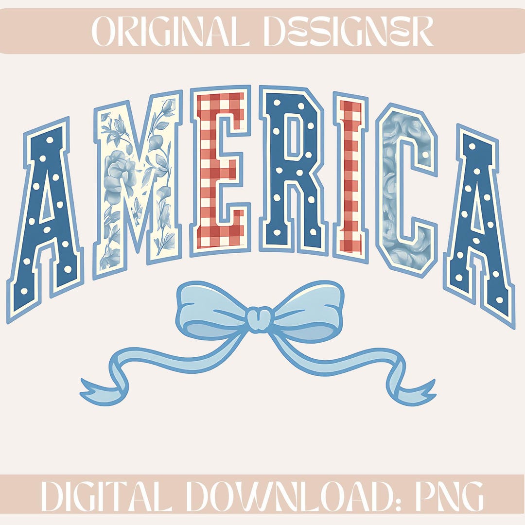 American Coquette Png, Coquette Fourth of July PNG, American Flag Png ...