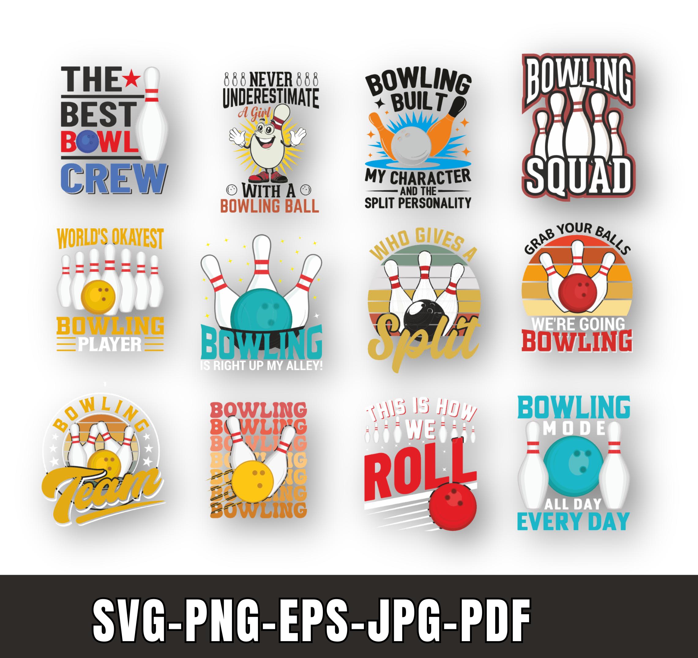 Nice Rack Bowling Svg Bowling SVG PNG Bundle: Vector Design Files , Bowling for Cricut ...