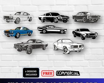 Ford Mustang SVG Bundle: Muscle Car Decals, Cricut Ready (Digital Download)