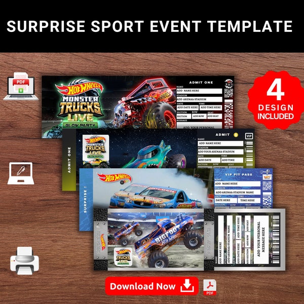 Monster Jam Ticket Surprise Etsy monster-jam-ticket-surprise-etsy