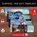 Editable KENNEDY SPACE Center Surprise Reveal Trip Gift Template ...