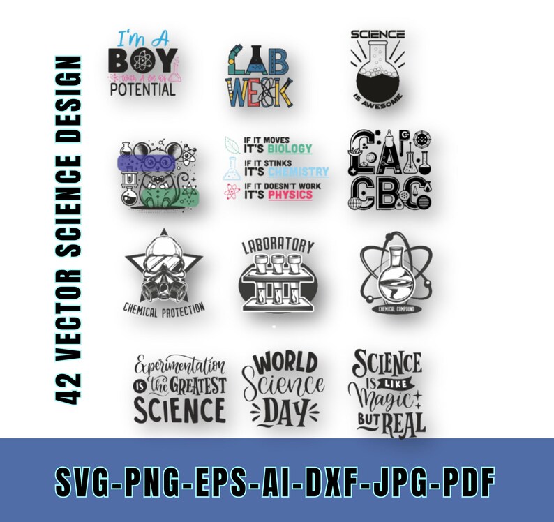 Science SVG PNG Bundle: Lab Week, Scientist Shirt (digital Download) - Etsy