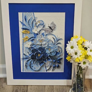 A Song In Blue - Completed Diamond Art Painting