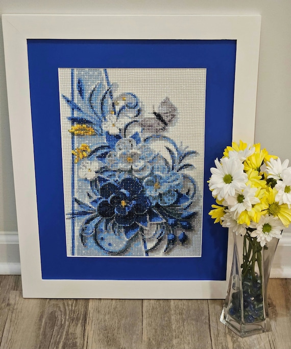 A Song In Blue - Completed Diamond Art Painting