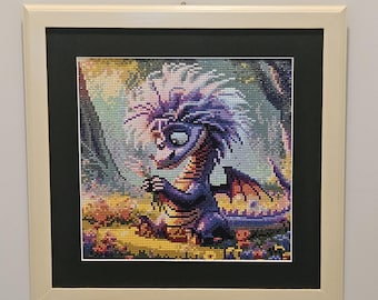 Clendon the Dragon - Completed Diamond Art Painting