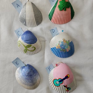 Seashells - Handpainted Cockle Shells - Etsy
