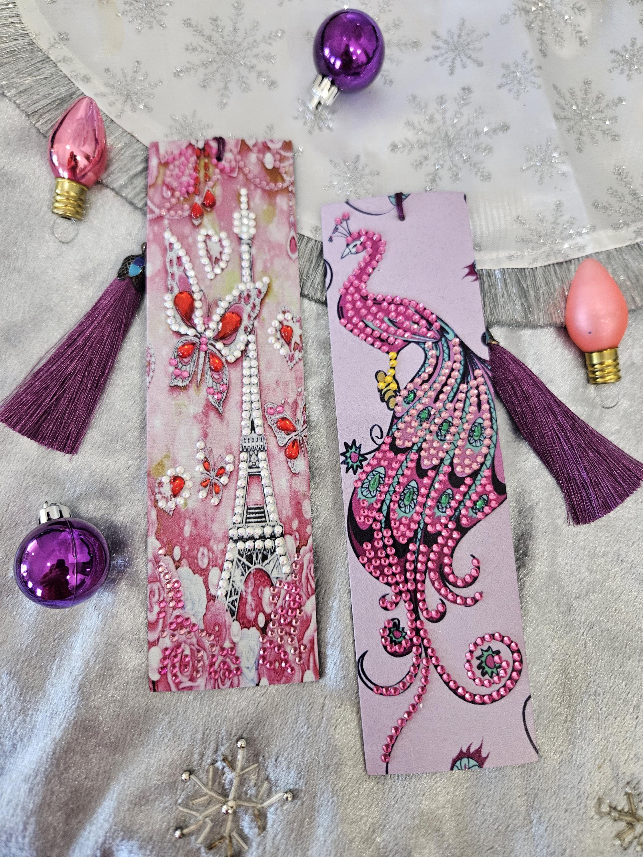 Paris & Peacock Bookmarks - Diamond Art