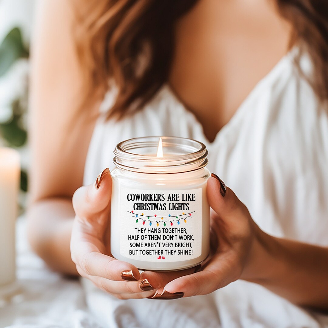 Funny Modern Candle for Coworker Christmas Gift Candles in Etsy