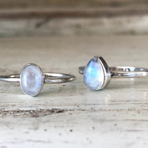 blue fire moonstone ring