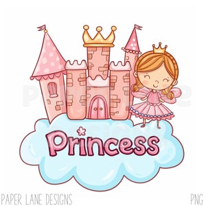 Princess clipart Sublimation kids clipart sublimation  clipart girls clipart Sublimation for girls t-shirt design