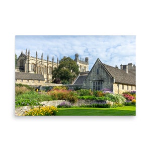 Oxford in Bloom Print, Oxford Wall Art, English Countryside, UK photography, England print