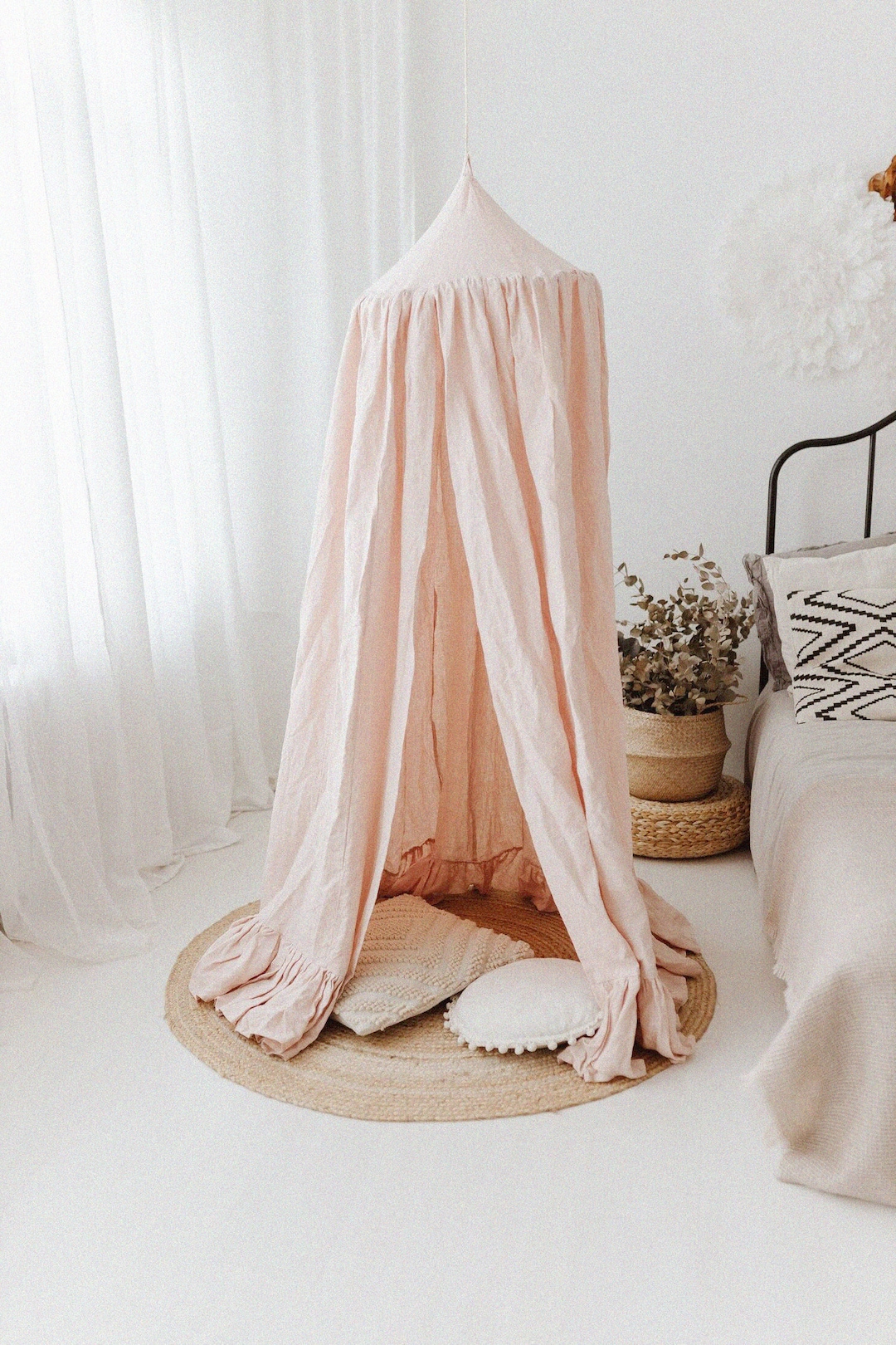 Muslin Canopy, Bed Canopy, Canopy Bed Curtains, Crib Canopy, Bed Canopies, Bed Crown Canopy