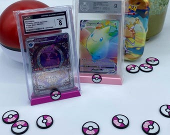 Pokemon Love Ball-kaarthouderset - Kleuren selecteerbaar - Love Valentine's Day Soft Penny Sleeves Toploader Top Loader PSA CGC Beckett Stand TCG