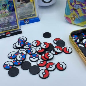 Żeton wózka zakupowego Pokeball (Pokemon) - różne warianty: zwalniacz wózka, żeton zakupowy, żeton wózka, żeton depozytowy, żeton, moneta, moneta, żeton