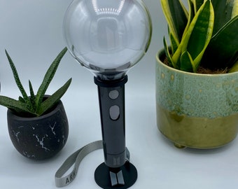 BTS - Supporto per lightstick Mappa dell'anima, fluttuante con supporto logo Supporta Jungkook RM Jimin Jin Suga V J-Hope Purple Army Bomb