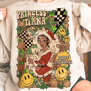 Retro Christmas Princess and Frog Png, Christmas Princess Shirt Png, Princess Png, Magical Christmas Png, Trendy Christmas, Christmas 2025