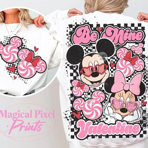 Be Mine Valentine PNG, Mouse Valentines Day Png, Mouse And Friends Png, Funny Valentines Day Png, Trendy Valentines Shirt, Retro Valentines