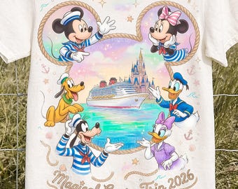 Coquette Mouse And Friends Cruise Png, Watercolor Mouse Coquette Magical Bow Png, Cruise Trip 2026 Png, Family Matching Vacation, Cruise png