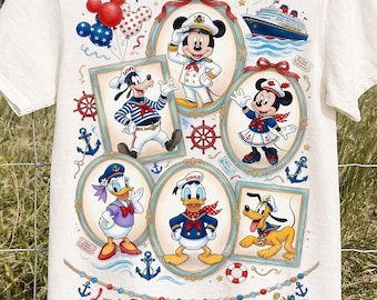 Mouse And Friends Cruise Squad Png, Cruise Vacation 2026 Shirt Design, Lets Cruise Destiny, Cruise Family Trip Matching Png