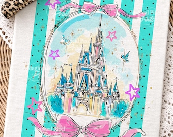 Striped Family Vacation 2026 Png, Coquette Mouse And Friends Png, Happiest Place On Earth, Magic Kingdom Png, Vacay Mode 2026 Png