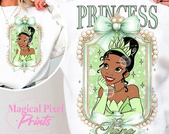 Princesa e Sapo PNG, Camisa de Princesa PNG, Princesa PNG para Sublimação, Férias em Família PNG, Esquadrão de Meninas PNG, Princesa em Cores Pastel