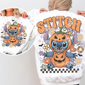 Stitch Halloween Shirt PNG, Coquette Halloween Shirt Png, Retro Halloween Spooky Coquette Png, Spooky png, Halloween Girly png, Fall png