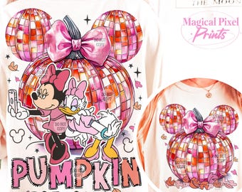 Kürbis Saison PNG, Maus Kürbis Sublimation Png, Trendige Herbst Designs, Girly Herbst Png, Herbst Kürbis Png, Tis Die Saison, Disco Kürbis Png