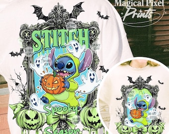 Stitch Halloween Coquette Preppy png, Trick Or Treat, Halloween 2025 Shirt, Retro Halloween png, Spooky Season Png, Halloween Fall Shirt