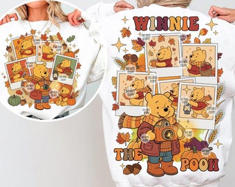 Retro Halloween Pooh png, Fall Pumpkin png, Autumn png, Fall Girly png, Fall Sublimation, Tis the season, Pumpkin png, Fall vibes shirt png