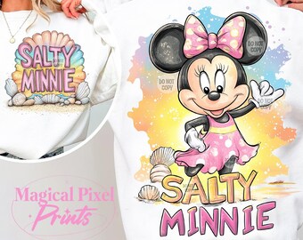 Summer Salty Minnie Png, Trendy Summer Png, Family Trip 2025, Beach Vibes Png, Magical Summer Png, Summer Vibes Png, Summer Shirt Design Png