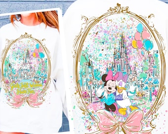 Minnie Daisy Girls Just Wanna Have Fun PNG, Preppy Matching Girls Trip Png, Coquette Besties Vacation Shirt Design, Family Vacation 2026 Png