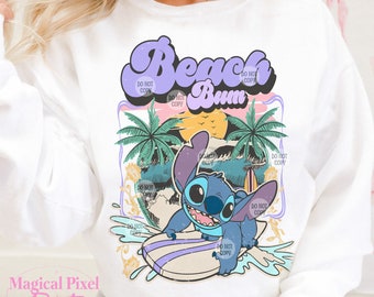 Beach Bum PNG, Blue Alien Sublimation Design Download, Blue Alien Cartoon Png, Trendy Summer Png, Summer Vibes PNG, Magic Kingdom Png