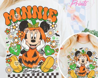 Groovy Minnie Halloween PNG, Magical Mouse Halloween PNG, Trendy Fall Png, Magical Kingdom Png, Preppy Halloween Png, Spooky Vibes png