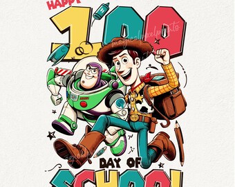 Feliz 100 días de clases (Png), 100 días de clases (Png), personaje de juguete (Png), camiseta escolar (Png), descarga digital