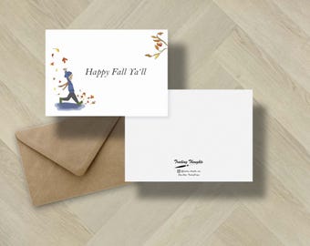 Postal ilustrada de otoño - Saludos otoñales (Descarga digital)