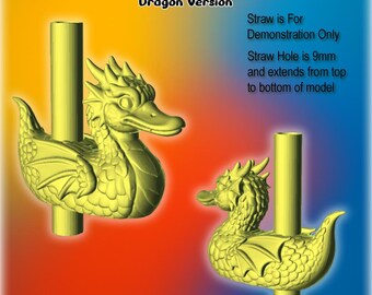 ゴム製アヒルのストロートッパー - ドラゴンバージョン - 個人用