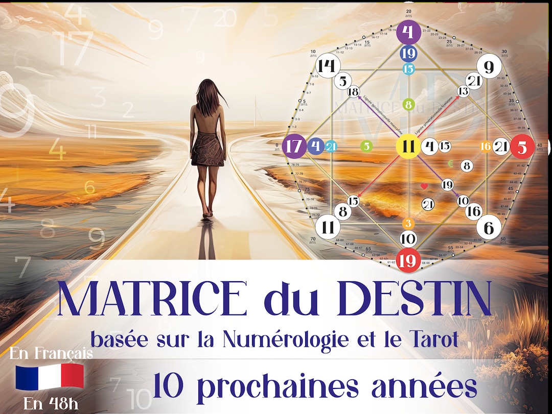 Matrice Du Destin Votre Futur Sur 10 Ans L Analyse Complète En Etsy