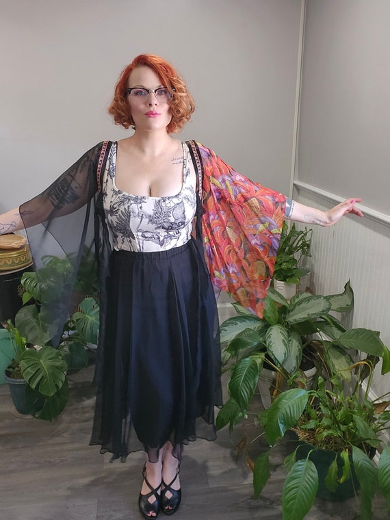 Liesel Top // Vintage 1970's Fabulous Chiffon Flu… - image 2