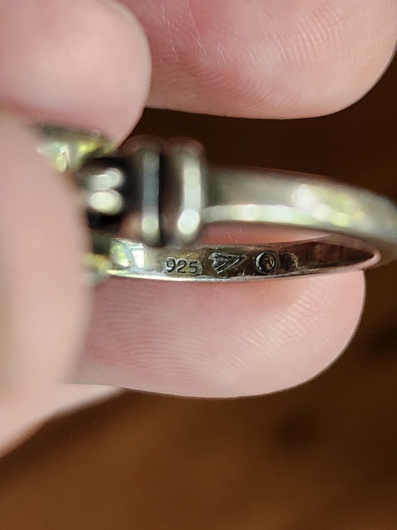 Adele Ring // Vintage Sterling Silver Square Cut … - image 5