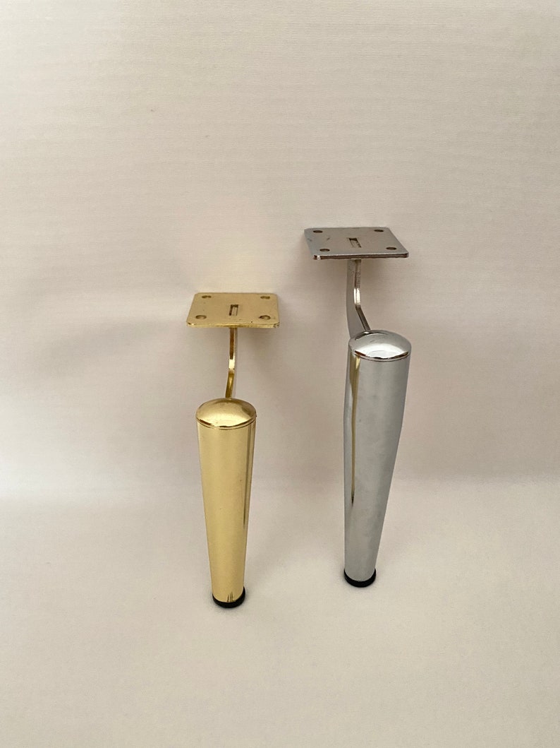 4x Gold&silver Legs Metal Legs Furniture Legs Legs Etsy