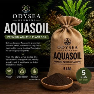 Aquarium soil substrate 5 lbs. submerged live freshwater aquarium plants