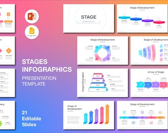 Light Stages Infographic PowerPoint Presentation: Editable Business Slides (Digital Download)
