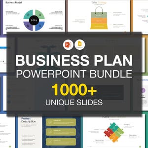 Business Plan PowerPoint Bundle | 1000+ Editable Slides | Company Presentation Template | Project Proposal PPT | Business Agenda PowerPoint