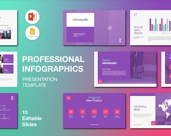 Professional Infographics Presentation Template: Editable PowerPoint & Google Slides