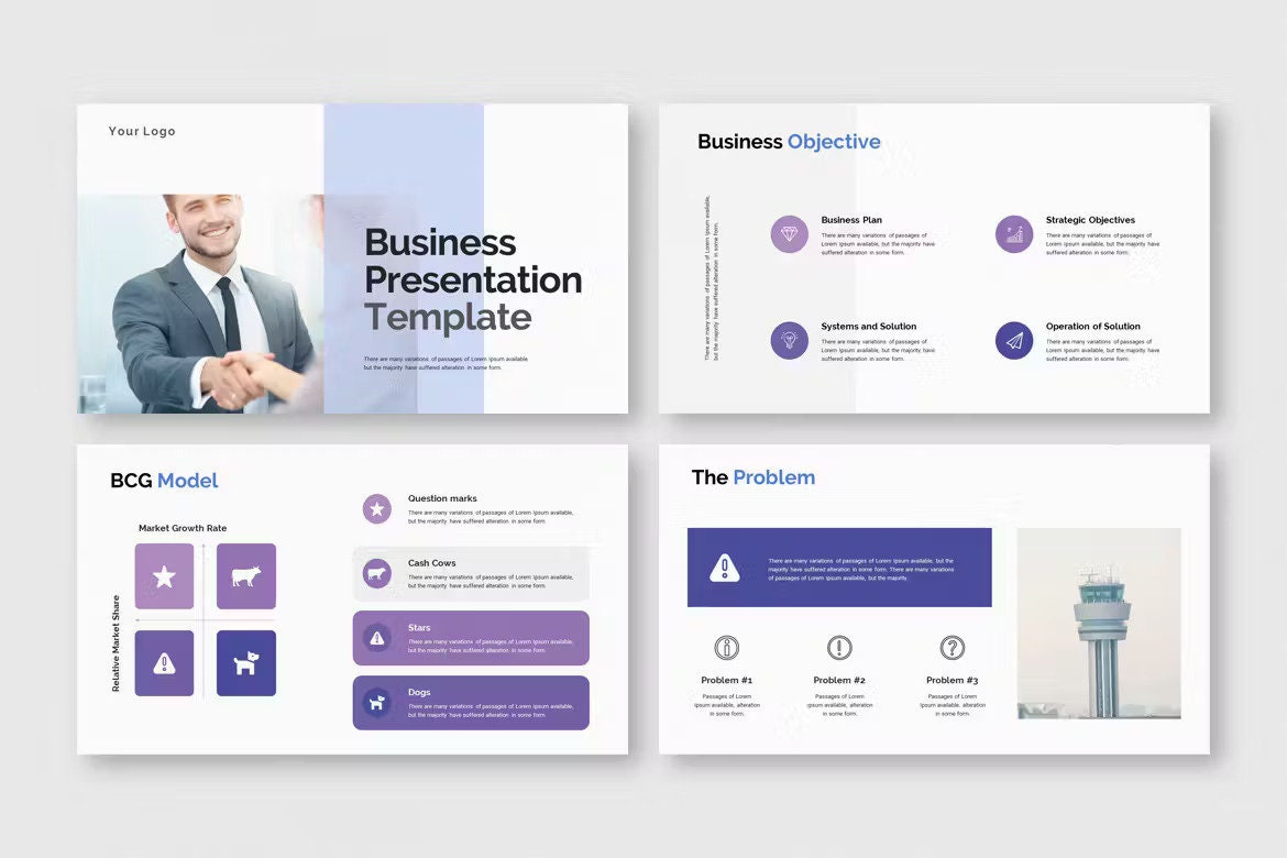 Business Presentation Template Corporate Presentation Slides Template