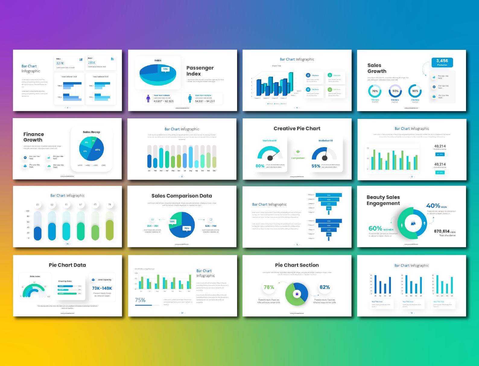 Editable Graphs Editable Charts and Graphs Powerpoint Template: 200+ Data Infographics ...
